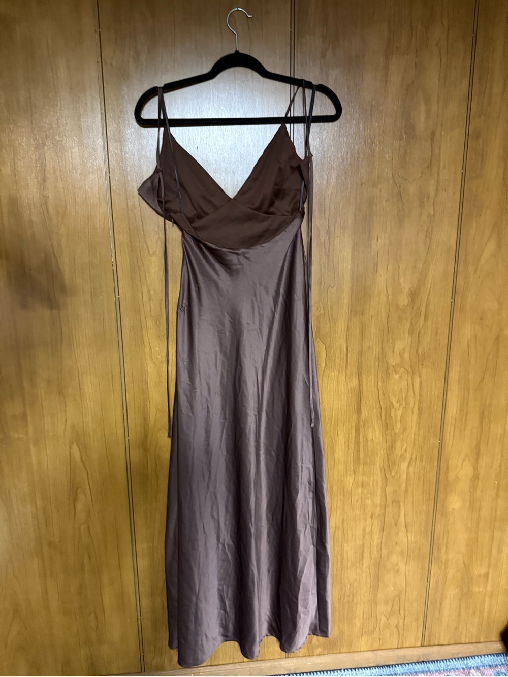 Princess Polly Angels Only Maxi Dress Chocolate - Picture 3 of 5